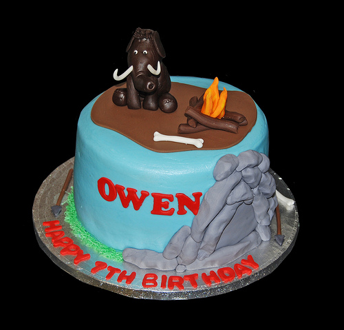 Ice Age Themed Birthday Cake