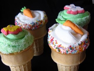 6 Photos of Ice Cream Cone Cupcakes Easter