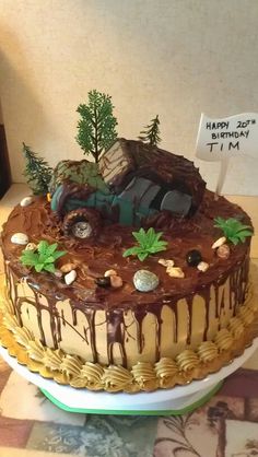 Jeep Mud Birthday Cake