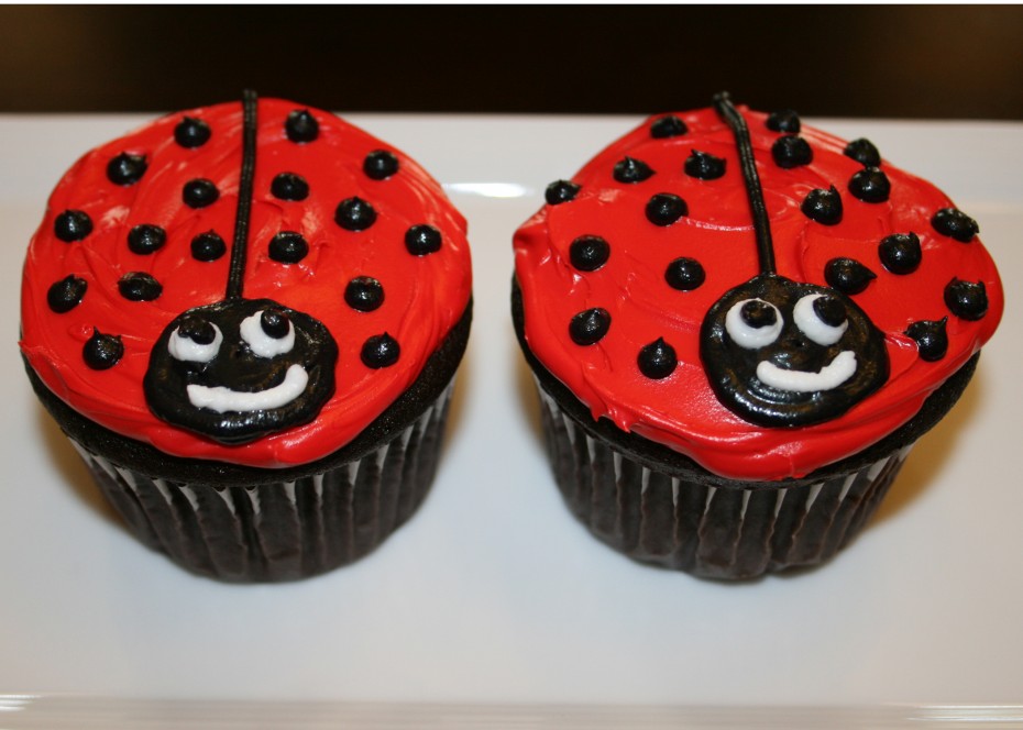 7 Photos of Ladybug Ice Cream Cupcakes