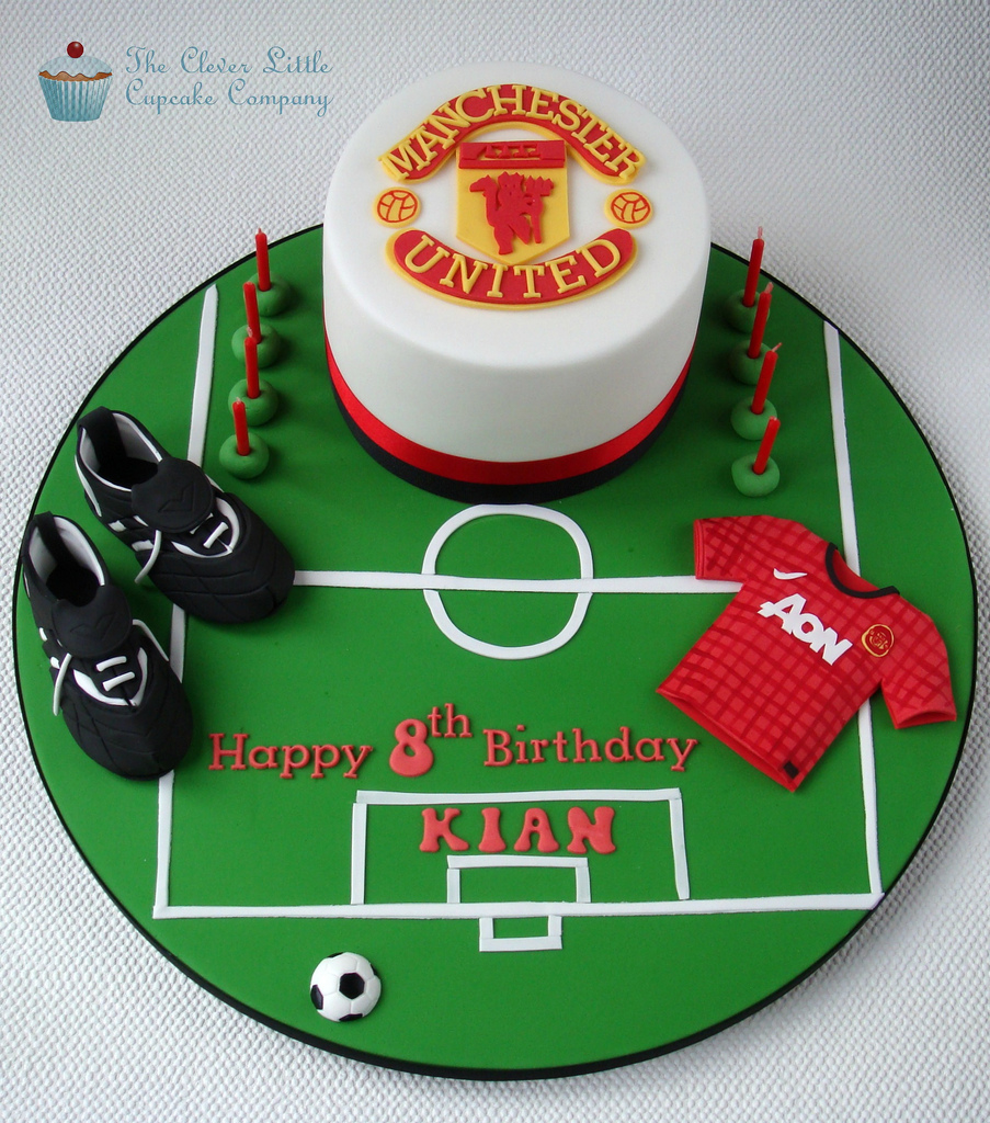 Manchester United Football Cake