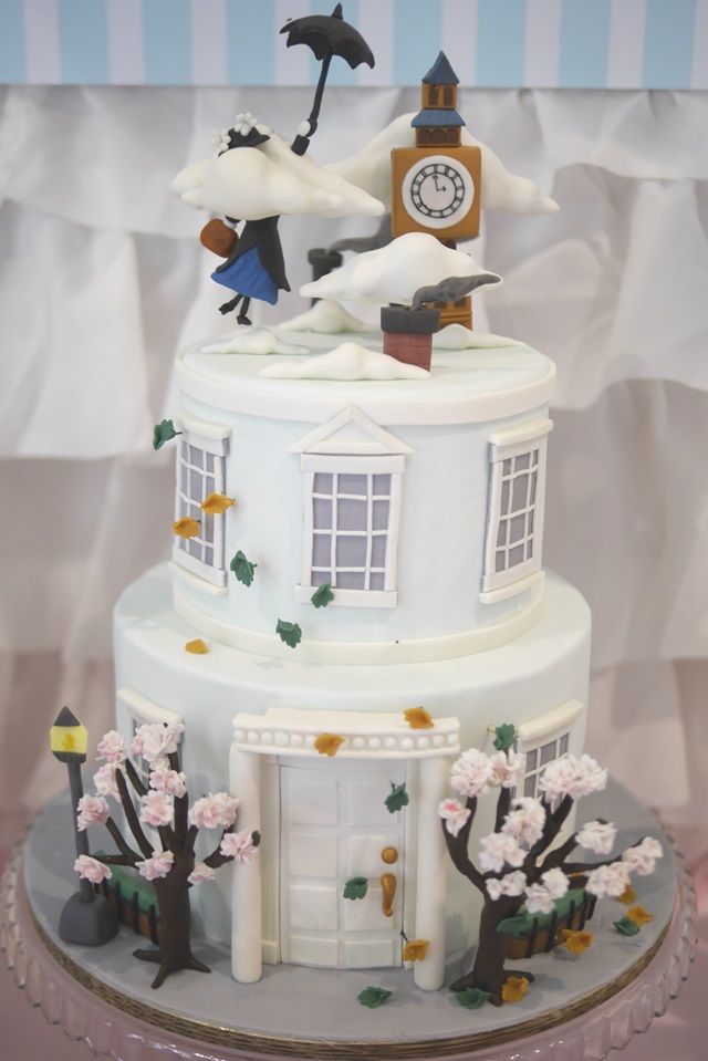 Mary Poppins Baby Shower Cake