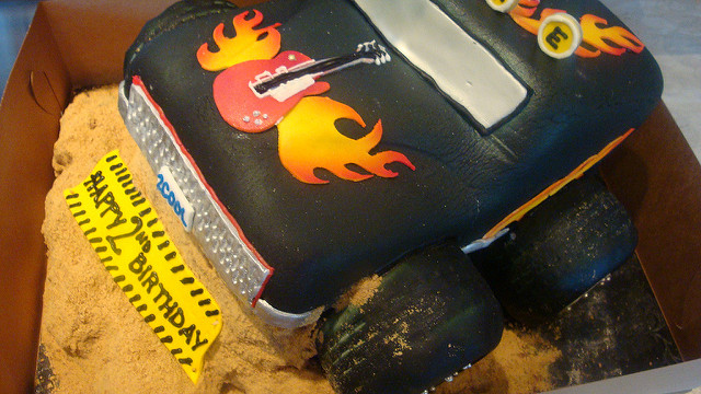 Monster Truck Birthday Cake