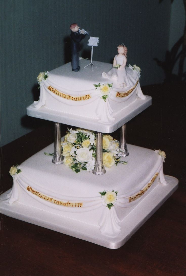 Music Themed Wedding Cake