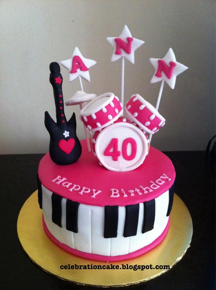 Musical Instrument Birthday Cake