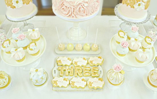 Pink and Gold Birthday Decorations