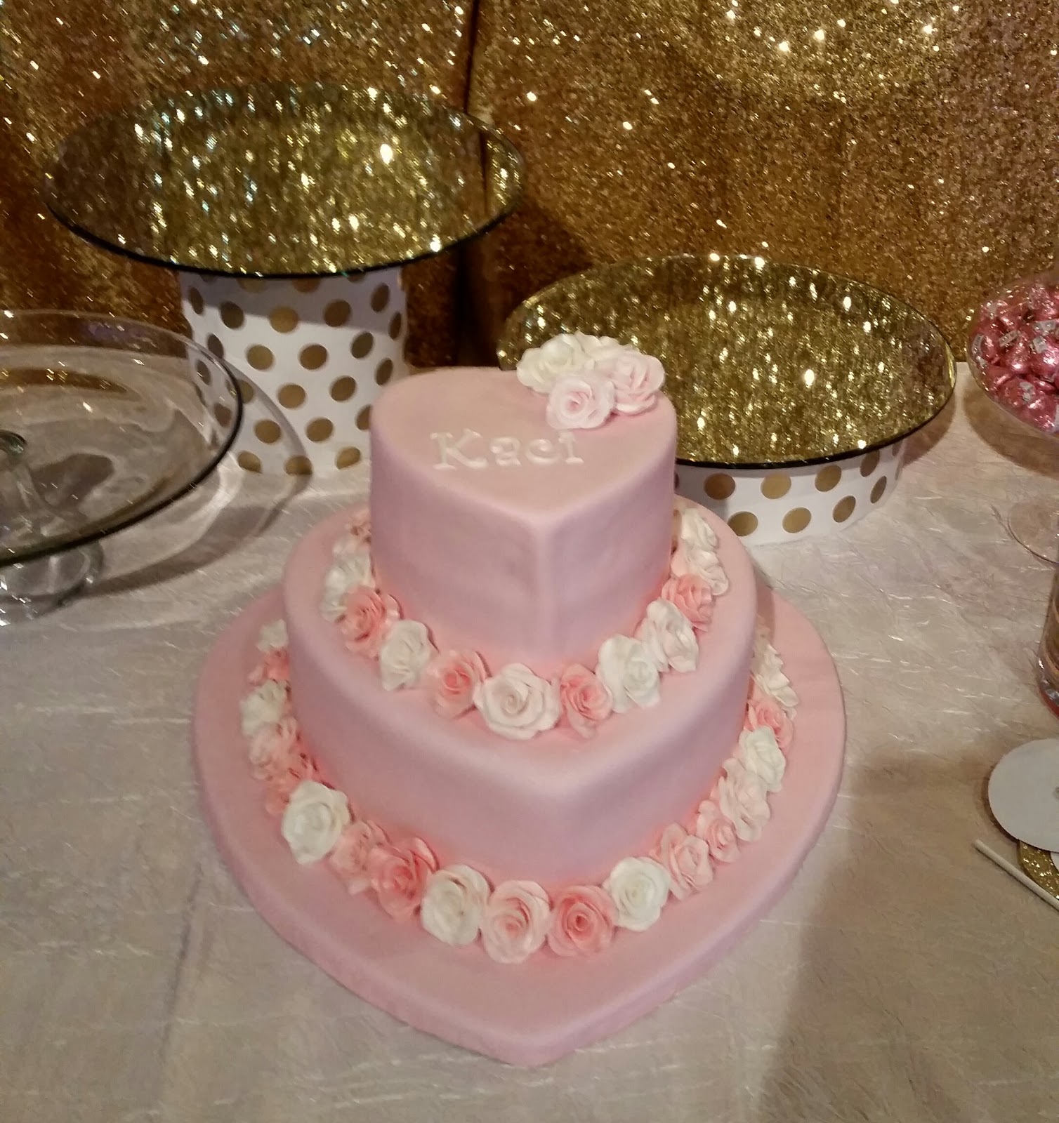 6 Photos of Heart Shaped Baby Shower Cakes