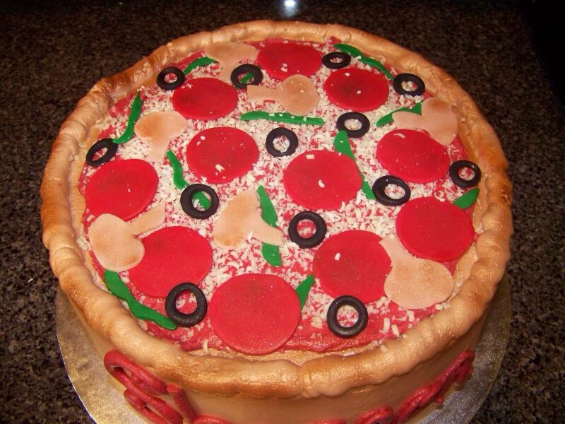 Pizza Birthday Cake