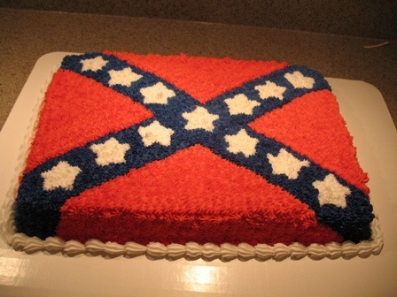 Rebel Flag Birthday Cake