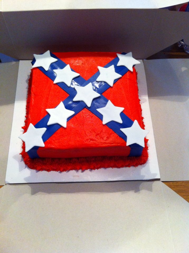 Rebel Flag Cake