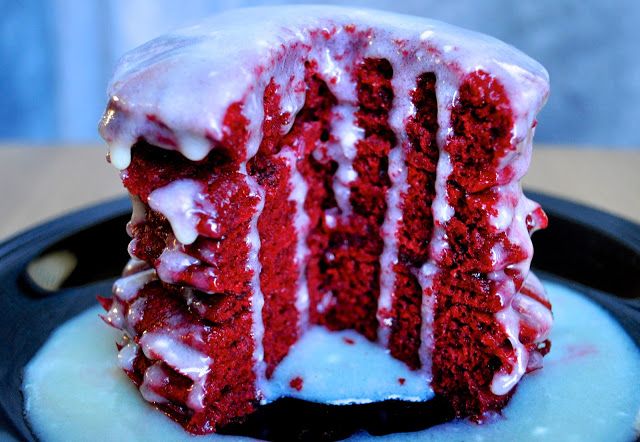 Red Velvet Chocolate-Swirled Brownie Bars