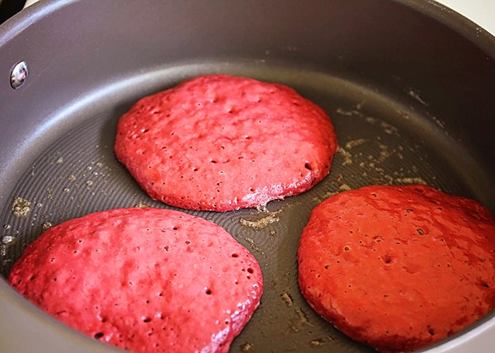 Red Velvet Pancakes