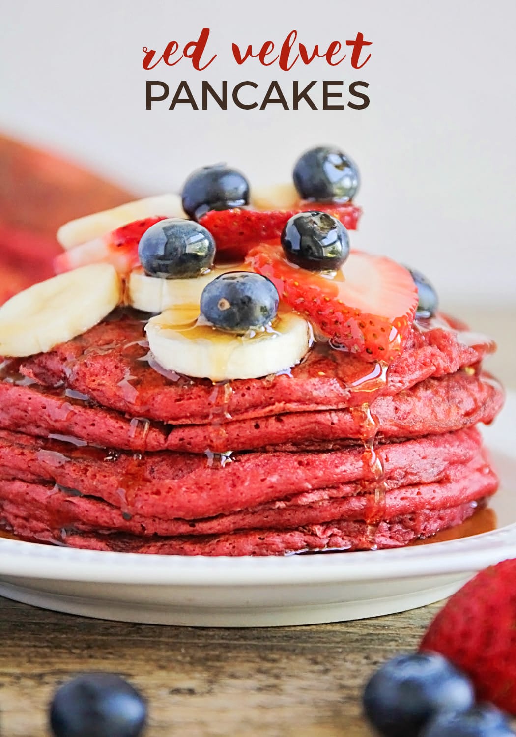 Red Velvet Pancakes