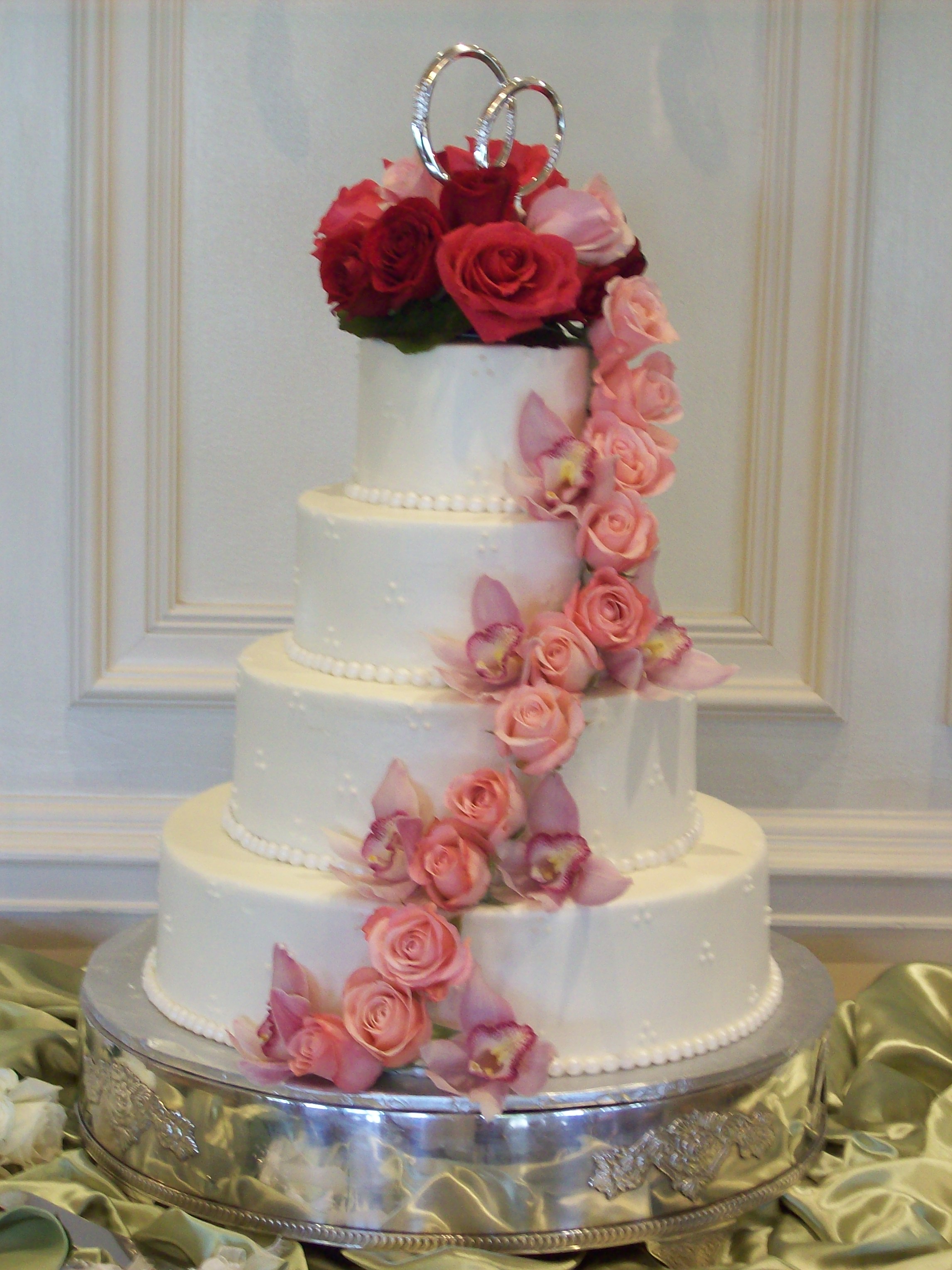 Simple Buttercream Wedding Cake