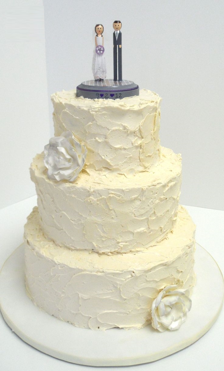 Simple Buttercream Wedding Cake