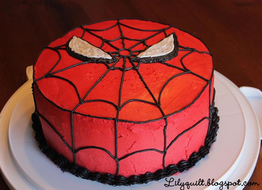 Simple Spider-Man Birthday Cake