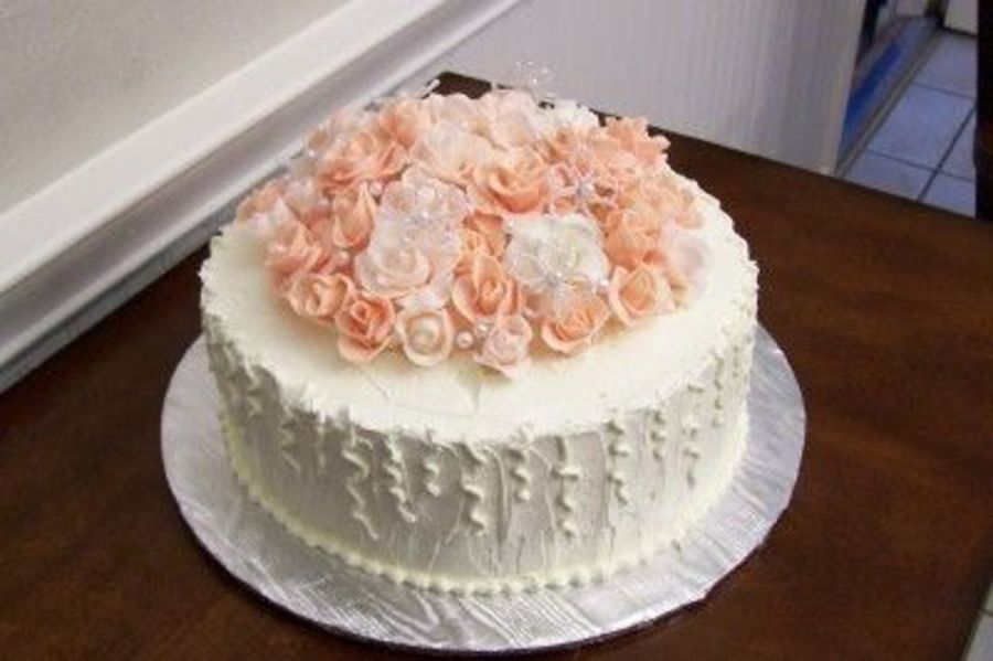 Single Layer Wedding Cake