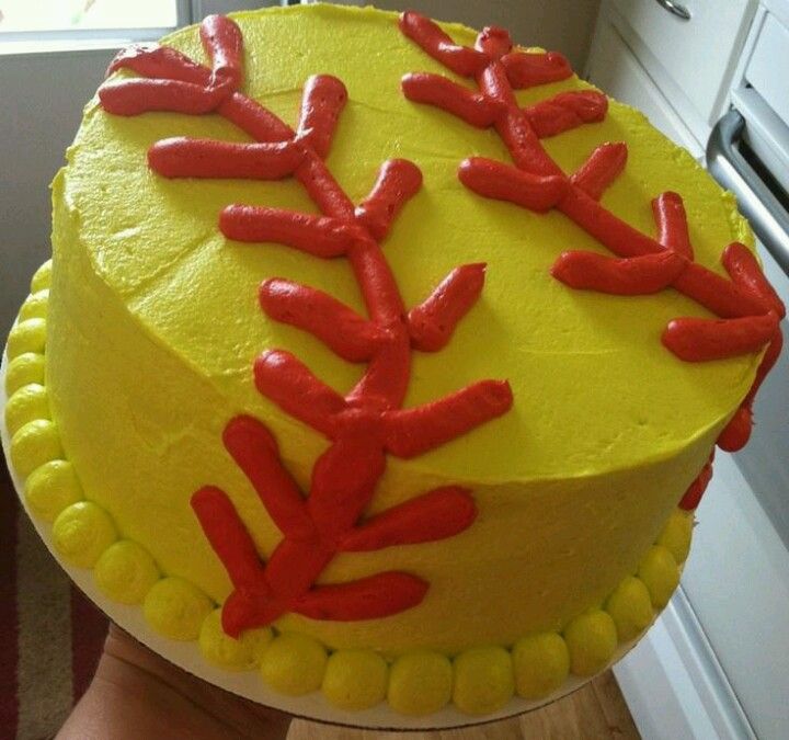 Softball Birthday Cake Ideas