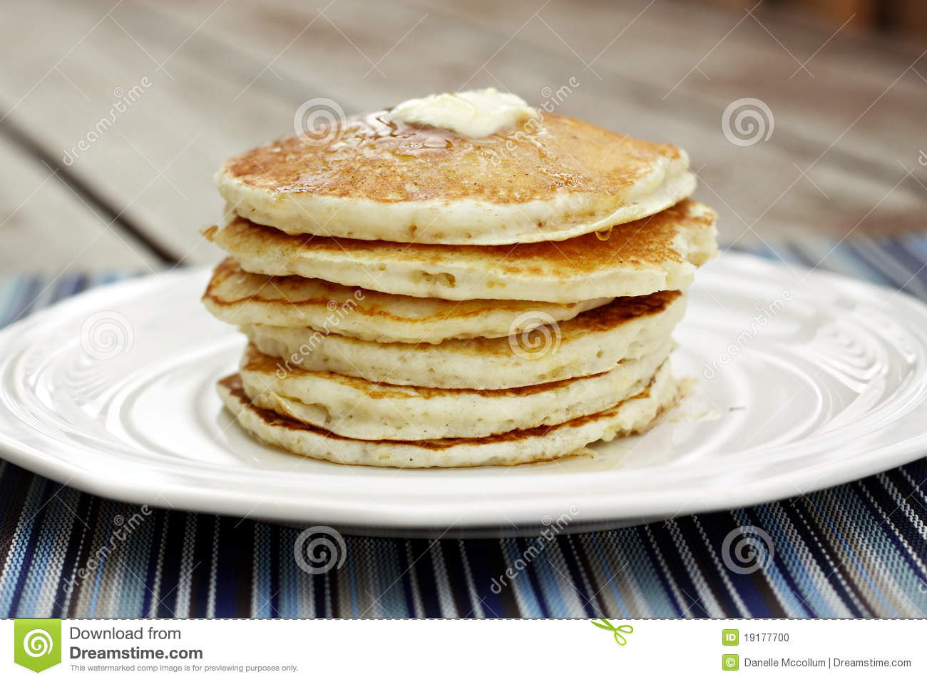 Stack of Pancakes with Butter