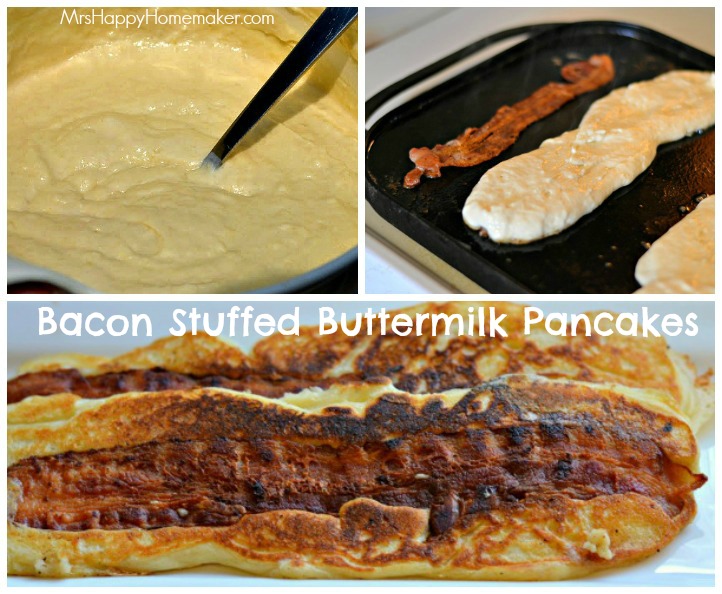 Stuffed Pancakes with Bacon