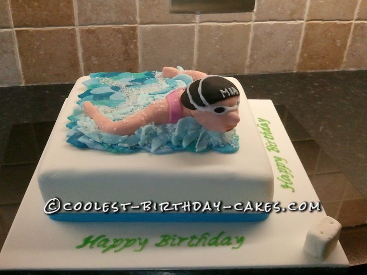 Swimming Birthday Cake Ideas