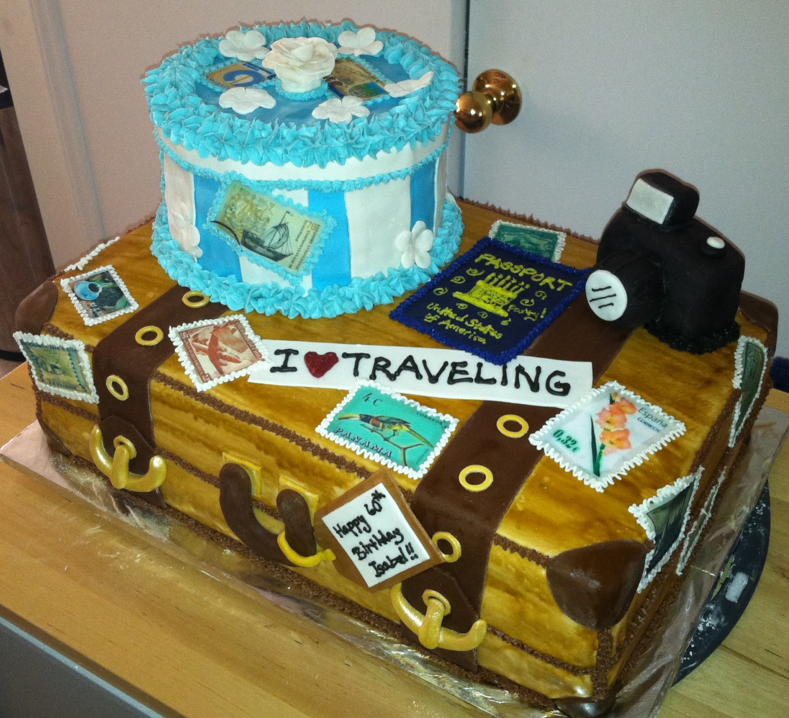 Travel Themed Birthday Cake