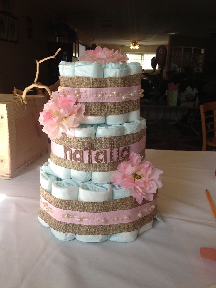 Vintage Diaper Cake