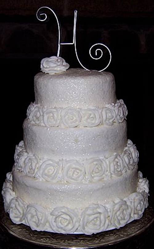 Winter Wonderland Wedding Cake