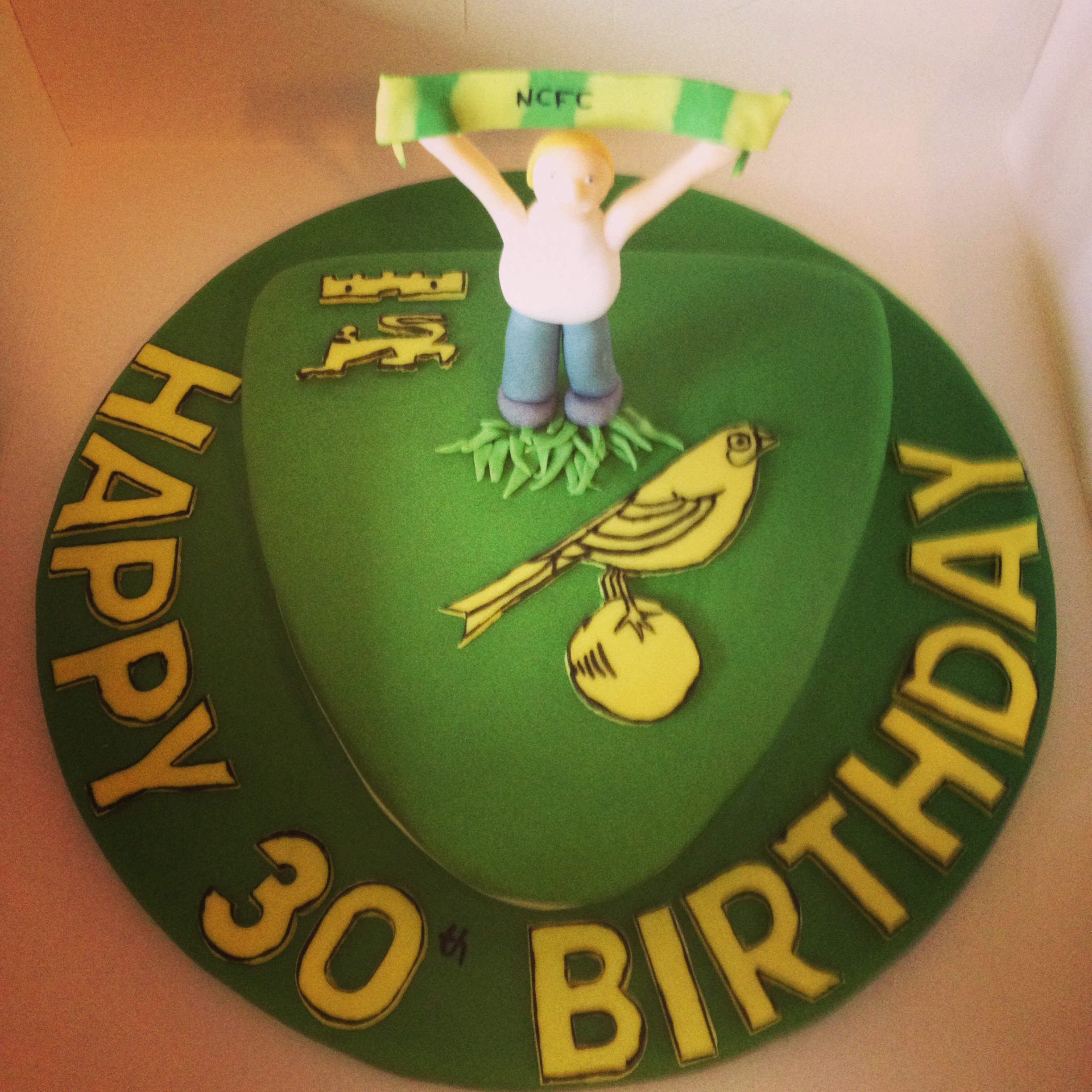 30th Birthday Football Cake