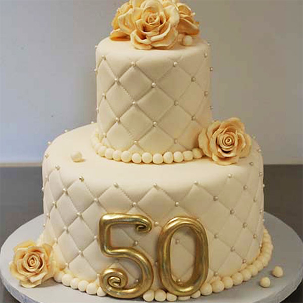 50th Wedding Anniversary Cake