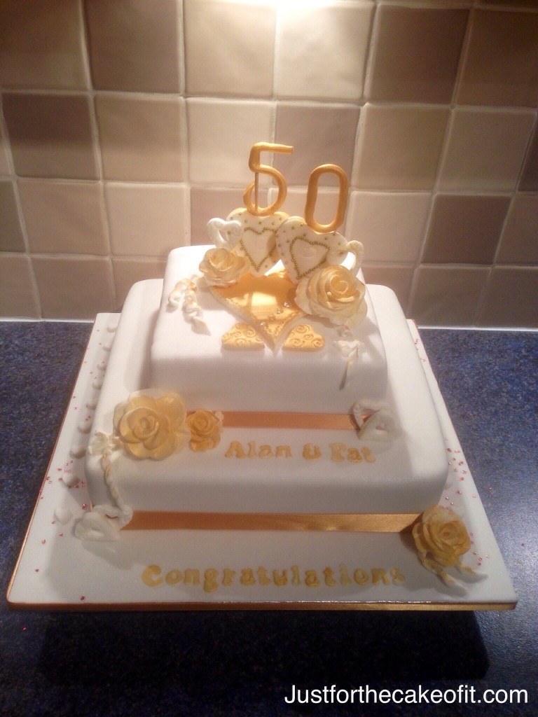 50th Wedding Anniversary Cake