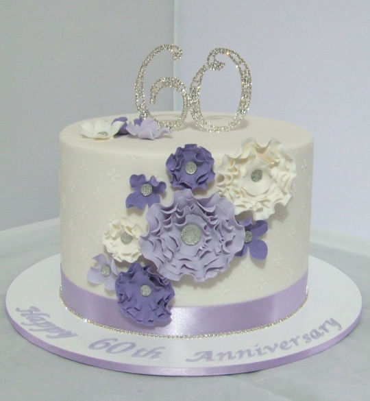 60th Wedding Anniversary Cake