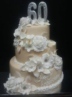 60th Wedding Anniversary Cake