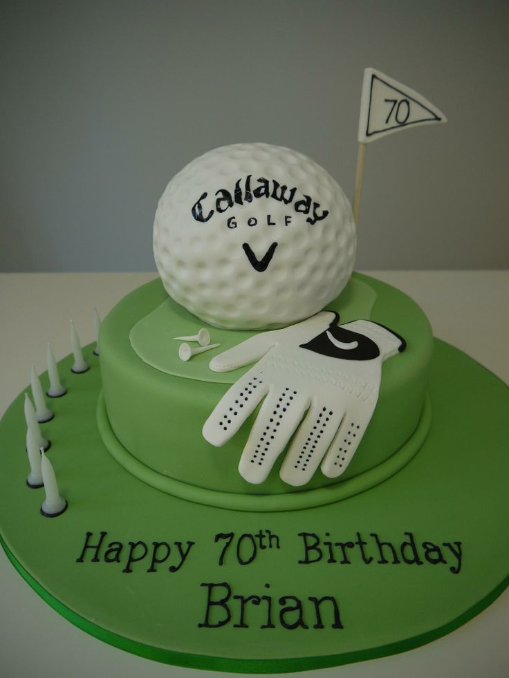 Adult Golf Themed Birthdays Cakes