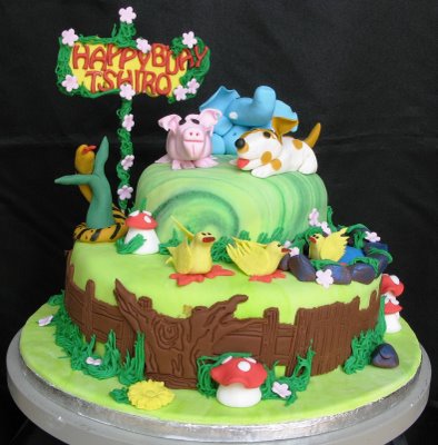 Animal Birthday Cake