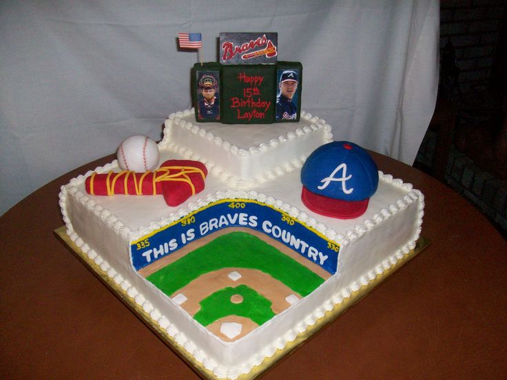 86 Atlanta Braves Birthday Cake Homemade Atlanta Braves Baseball