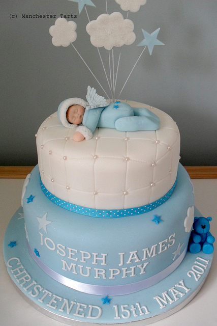 Baby Angel Christening Cake