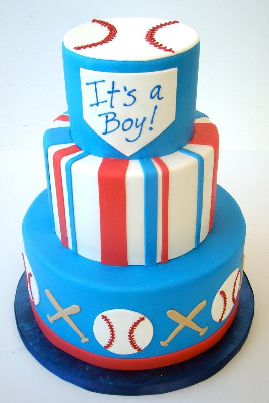 Baseball Baby Shower Cake