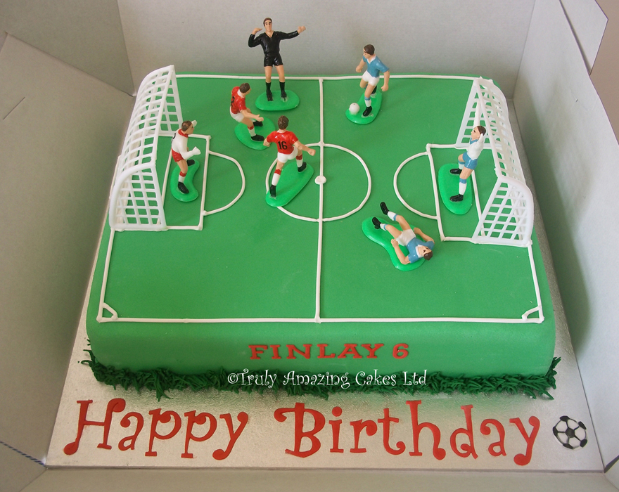 Birthday Cake Football Pitch