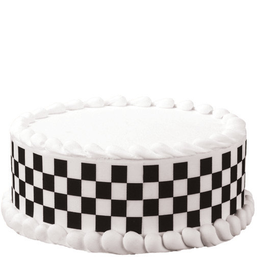 Black and White Checkered Cake