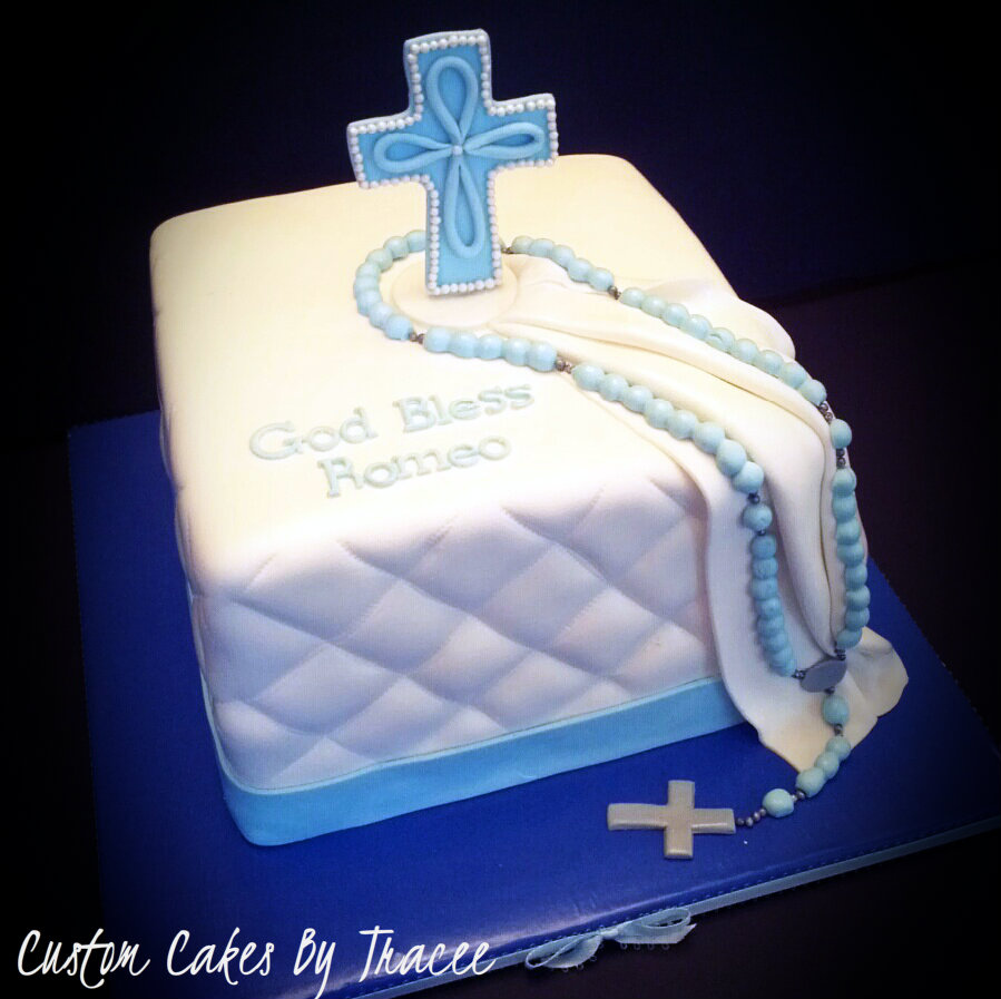 Boy Baptism Cake Ideas