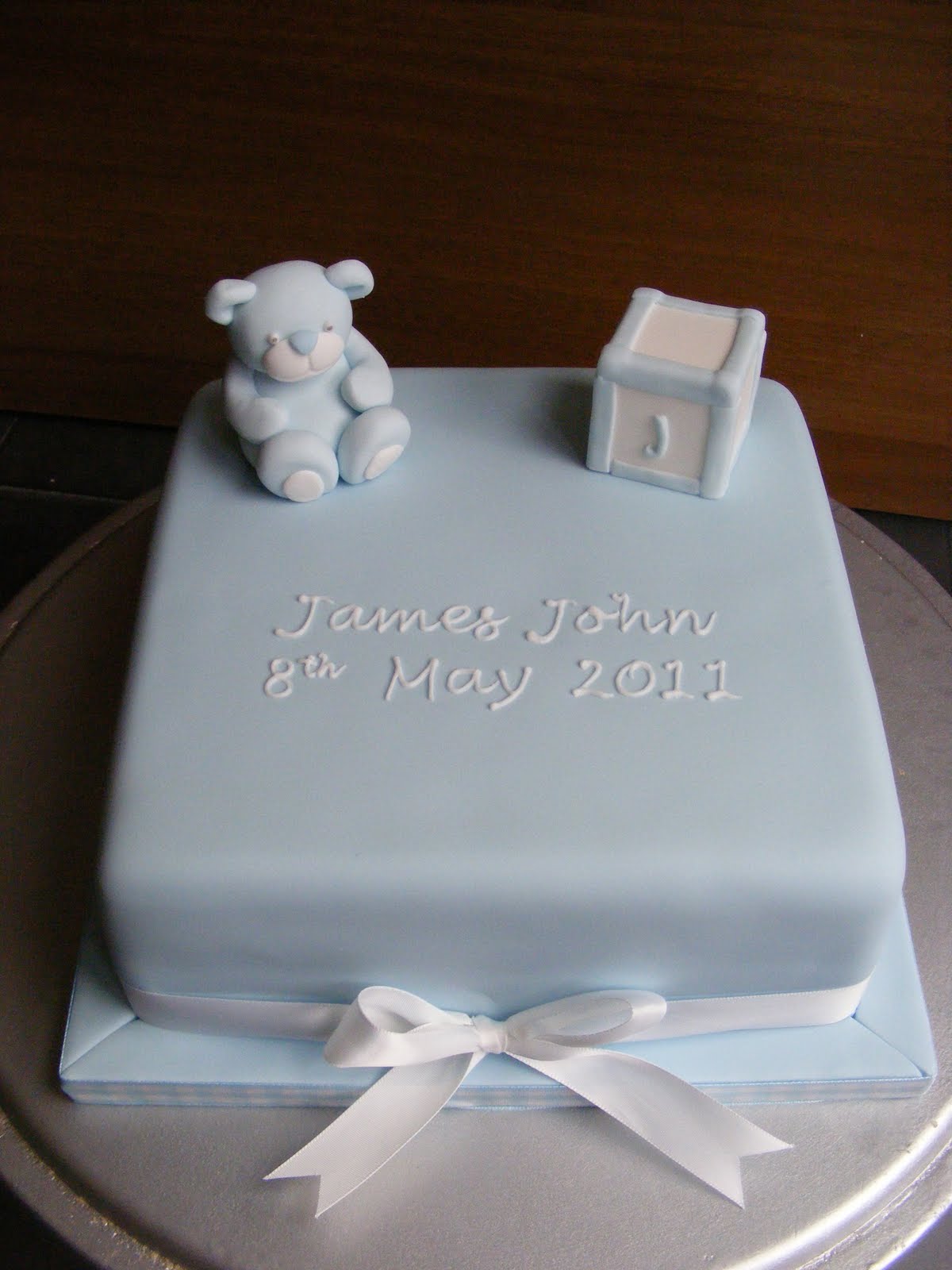 Boy Cake Christening for Baptism