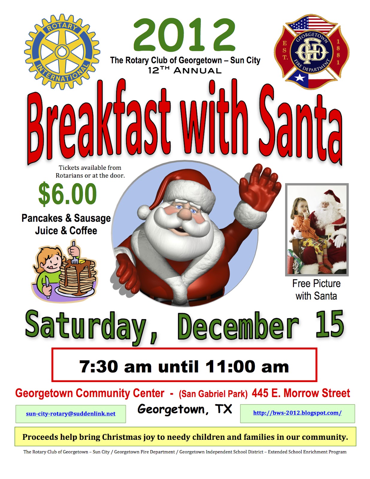 Breakfast with Santa Flyer Template