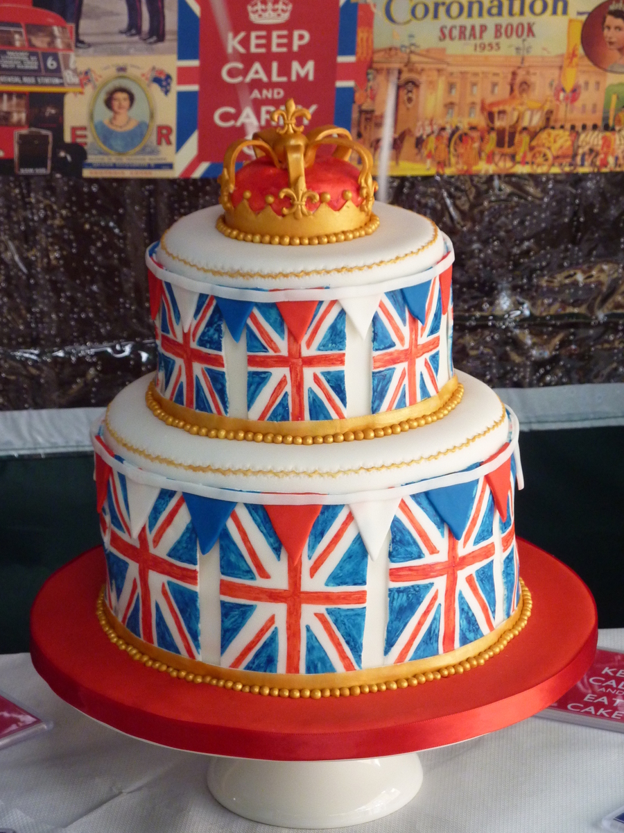 British Happy Birthday Cake