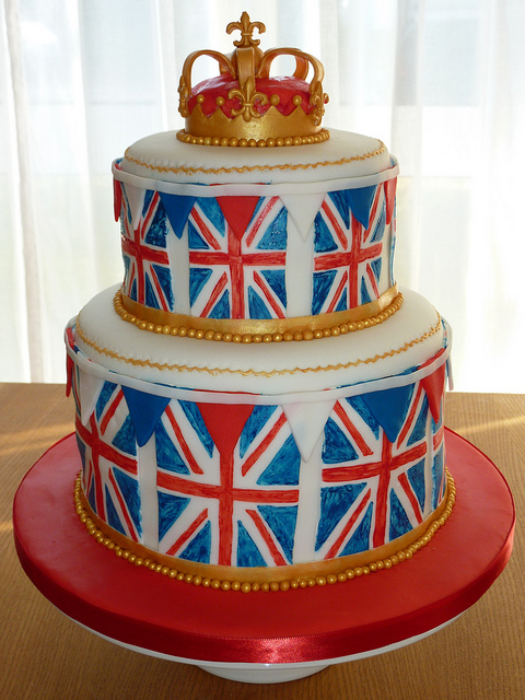 British Themed Birthday Cake