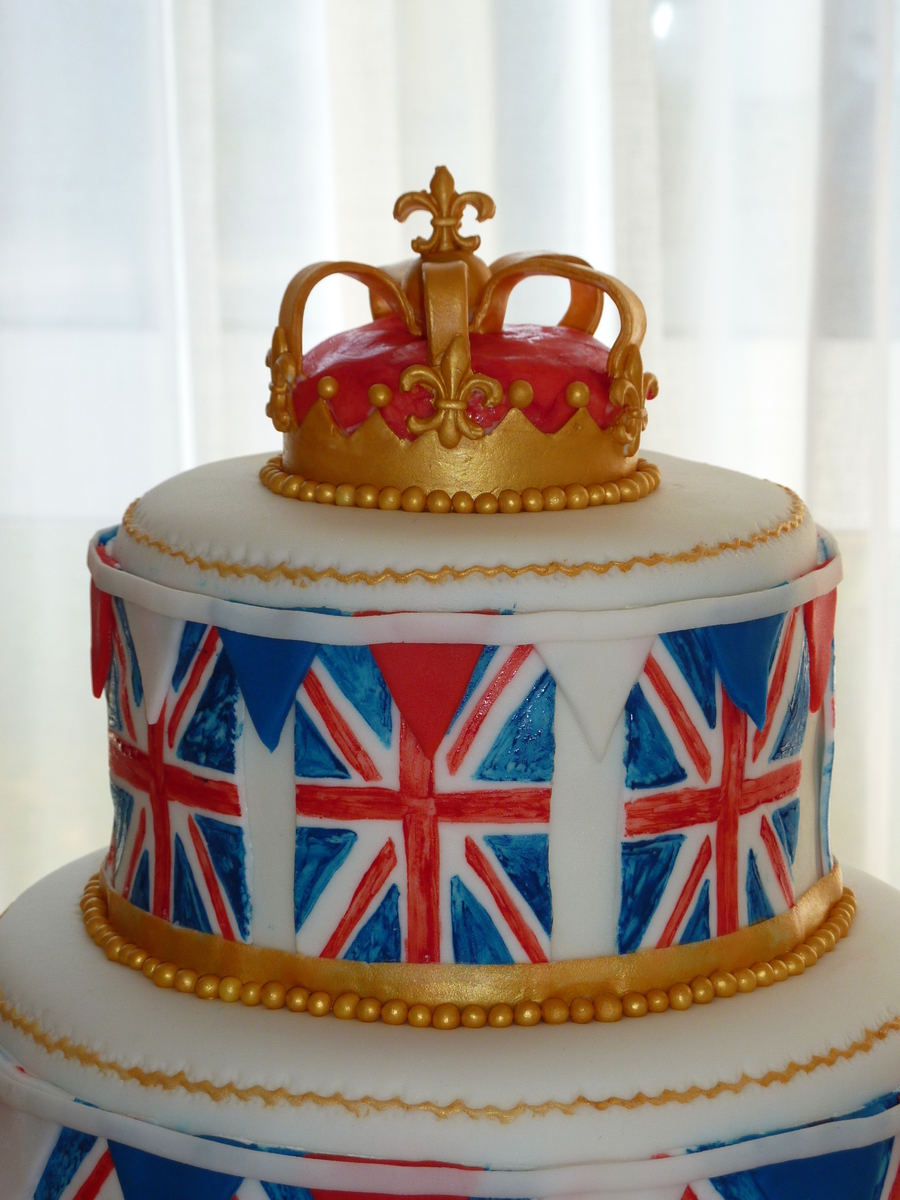 British Themed Birthday Cake