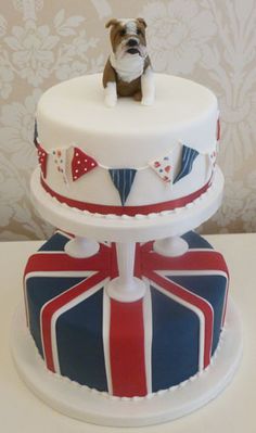 British Themed Birthday Cake