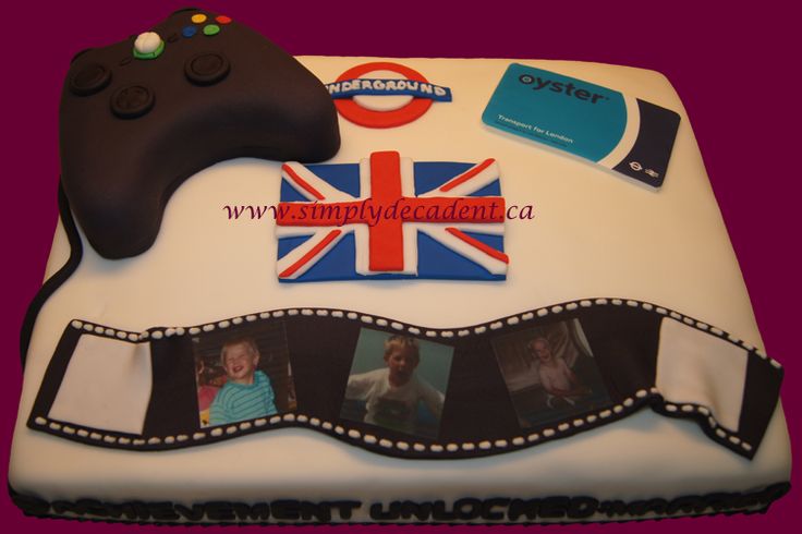 British Themed Birthday Cake