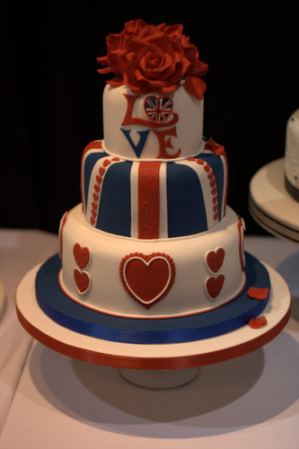 British-themed Wedding Cake