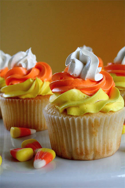 Candy Corn Cupcakes